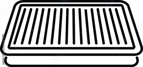 Air filter for purifying air entering a car engine