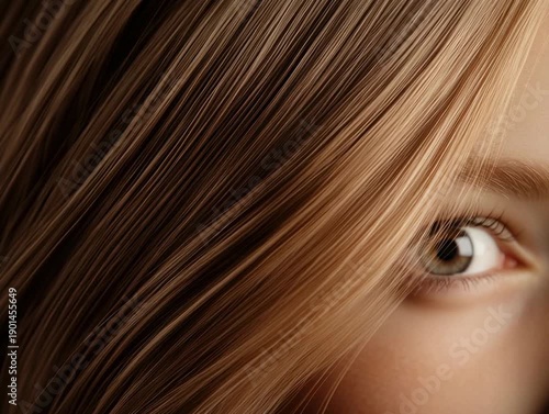 Wallpaper Mural Close-up of a person's eye and hair showing unique details in a bright environment during daytime Torontodigital.ca