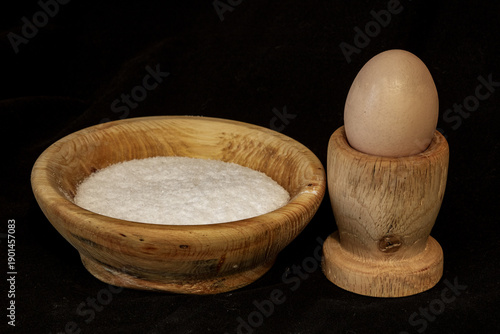 wooden dishes handmade at home,