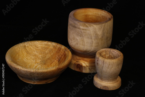 wooden dishes handmade at home