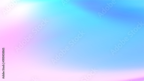 Spring delicate gradient. Aurora pattern, pink sky delicate gradation. Foil holographic paper. Pearl pink blue pattern. Vector illustration for season winter or spring gradient design