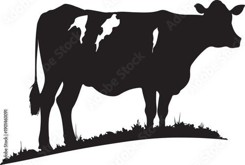 Cow Silhouette Vector Cow Icon Silhouette
