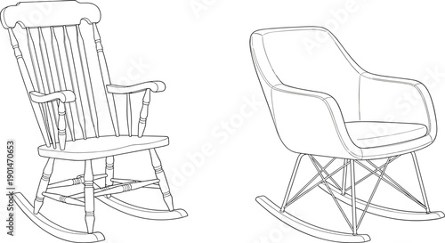 Rocking chair and modern rocking chair wooden rocking chair furniture chairs