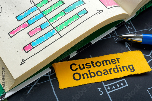 Customer onboarding and marketing charts about user adoption.