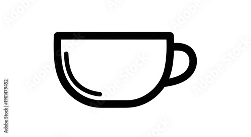 Abstract black mask design on white