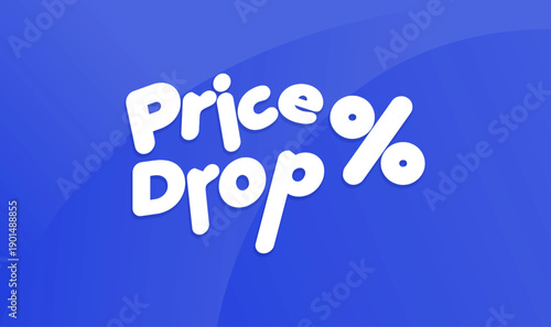 A vibrant vector design featuring bold "Price Drop"