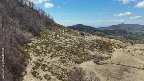 Hochebene am Gutaiul Mare bei Breb und Baia Mare, Rumänien 