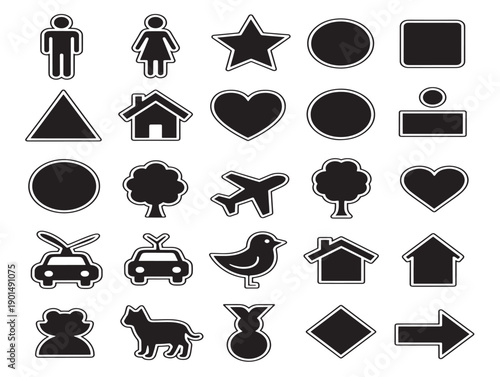 Beautiful abstract silhouettes with clean and modern appearance