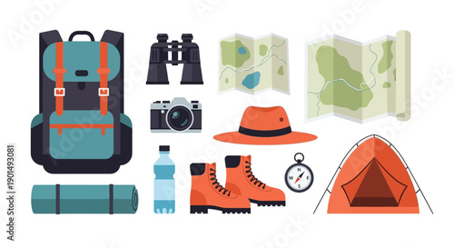 Comprehensive Outdoor Adventure Gear Collection for Exploration and Travel