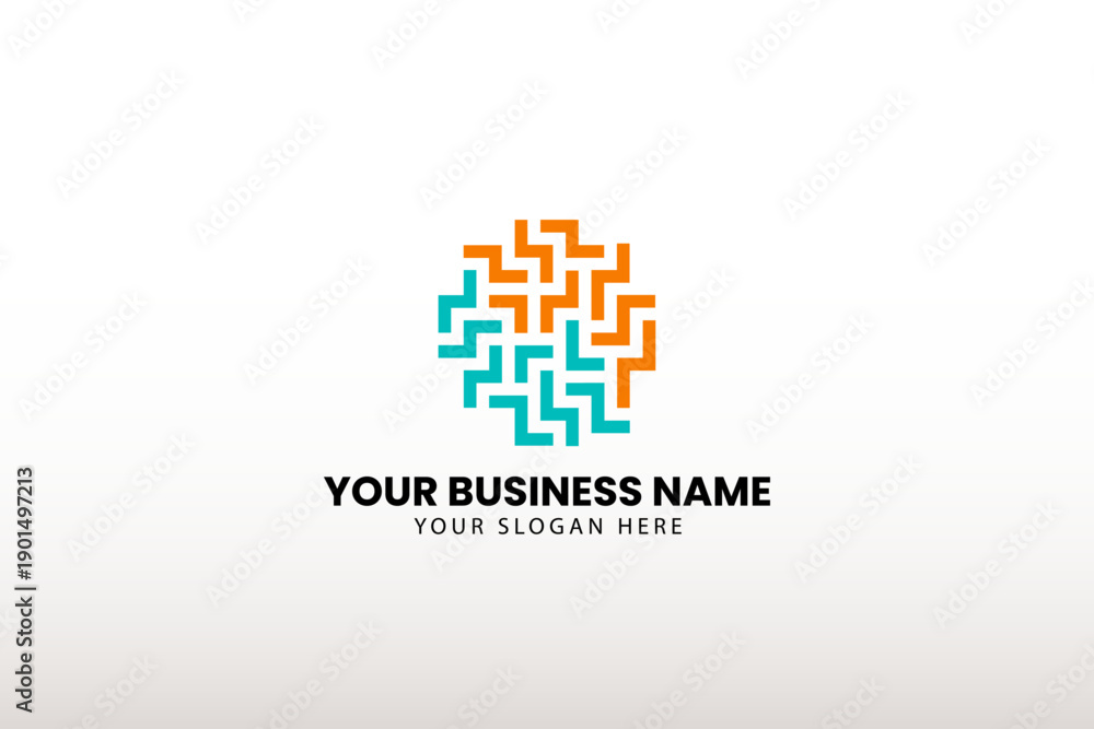 Obraz premium Tech symbol logo