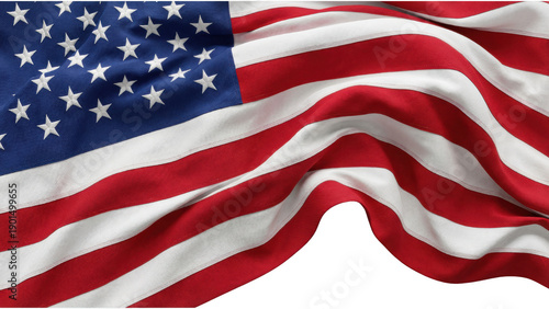 Wallpaper Mural Textured Fabric of the USA Flag with Dramatic Folds and Ripples Torontodigital.ca