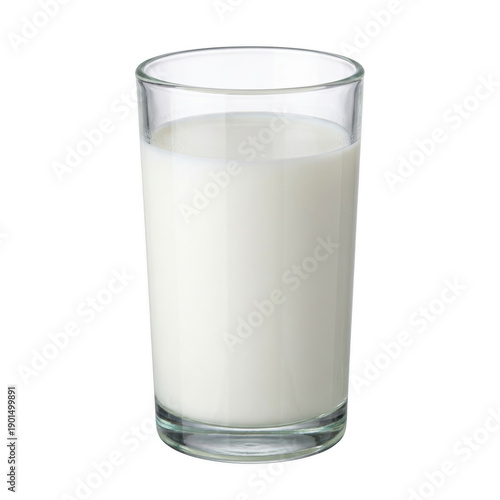 Wallpaper Mural Fresh White Milk Poured into a Clear Drinking Glass Torontodigital.ca