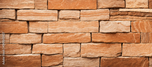 stacked orange sandstone bl...