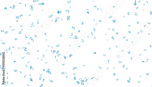 A beautiful pattern of light blue fragments on a white background.