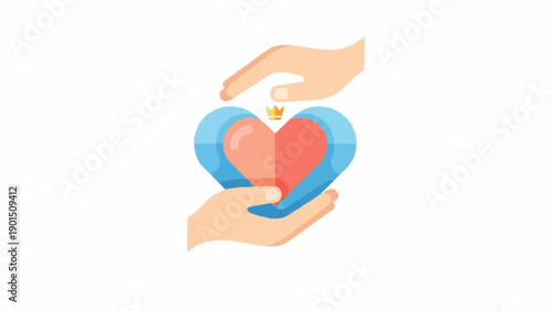 Photography Hands Holding Heart Symbol Care Love.