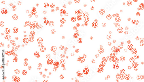 A vibrant display of orange particles scattered against a white background creating a visually appealing pattern.