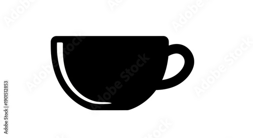 Abstract teapot illustration on white background