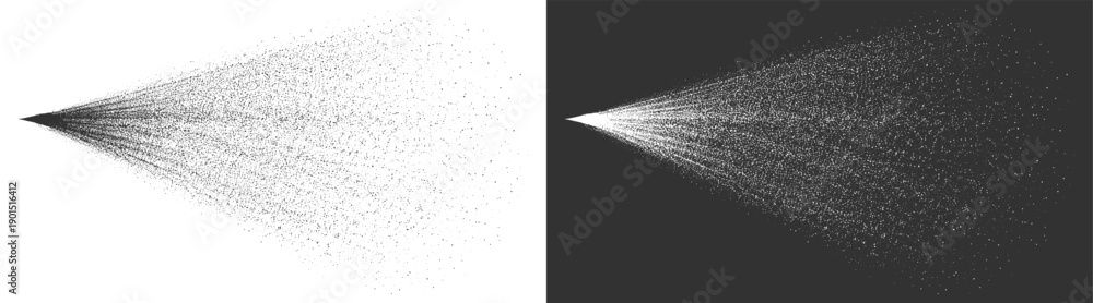 Fototapeta premium Water spray splatter with liquid droplets particles stream mist and abstract texture on transparent background