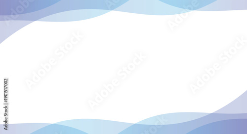 Abstract modern wavy background with copy space for business presentation frame background design,Soft Abstract Blue and Purple Wave Background Template
