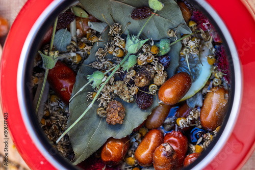 Wallpaper Mural Dried fruits, herbs, and flowers. Dried winter garden. Torontodigital.ca