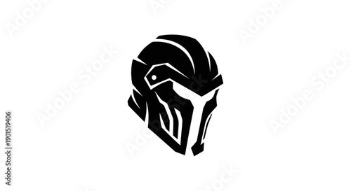 Abstract warrior helmet icon