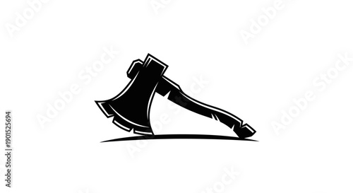 Axe icon for graphic design and symbolism