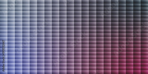 Abstract Geometric Mosaic Background with Gradient Square Grid and Grainy Texture