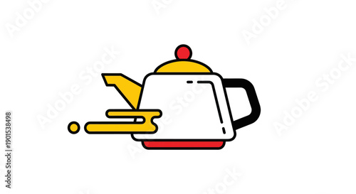 Black and white tea cup leaf design