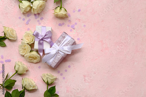 Composition with gift boxes...