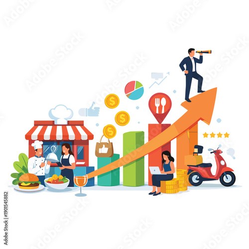 Business growth in the food industry with analytics