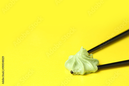 Portion of tasty wasabi wit...