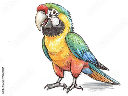 blue and yellow macaw