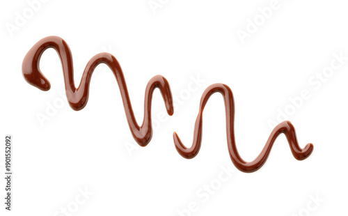 Swirl of sweet melted choco...