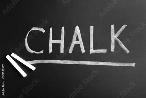 White chalks with written w...