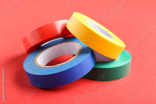 Colorful adhesive tape roll...