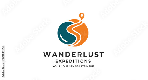 Wanderlust Expeditions Logo Design for Travel Company.