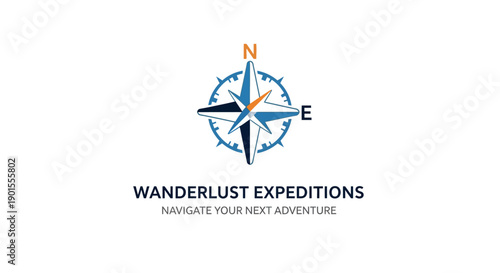 Wanderlust Expeditions logo with compass and navigation theme.