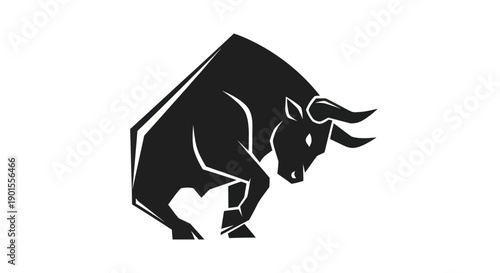 Black bull symbol of strength