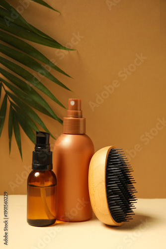Hair sprays with brush and ...