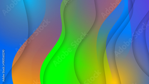 Abstract waves layered gradient design suitable for backgrounds, packaging, digital art, prints, websites, and creative projects needing a dynamic look.