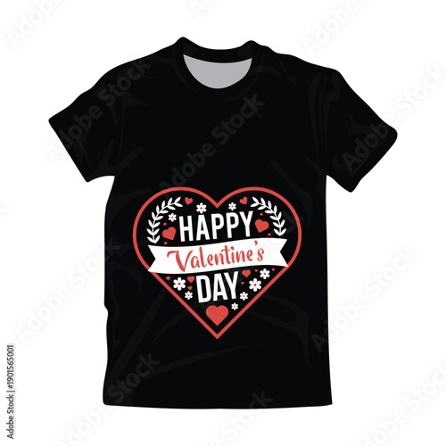 Happy Valentine's Day Heart Tee — Love & Romance Graphic Shirt