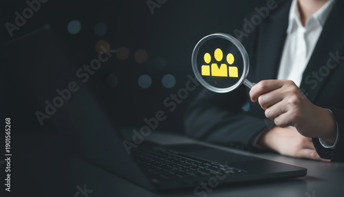 Wallpaper Mural HR Professional Magnifying Talent: Recruitment and Team Search Torontodigital.ca