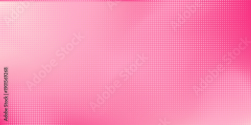Pink rose halftone pattern. Retro comic gradient background. Pixelated dotted texture overlay. Cartoon pop art faded gradient pattern. Vector backdrop for poster, banner, advertisement