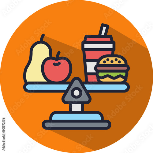 Balanced Nutrition isometric icon