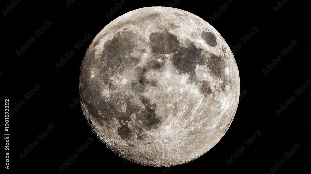 Fototapeta premium A close-up view of the moon against a dark background