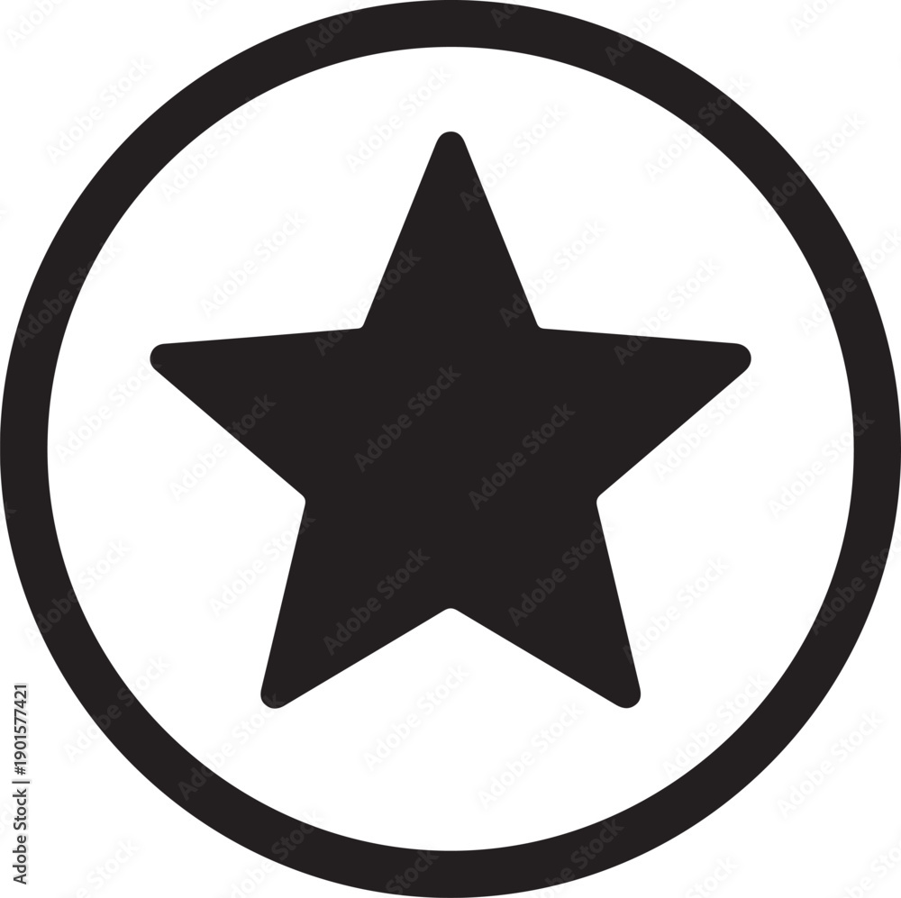 Obraz premium Modern star icon vector logo design symbolizing quality, rating, success, achievement, and excellence