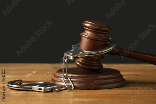 Handcuffs with judge's gave...