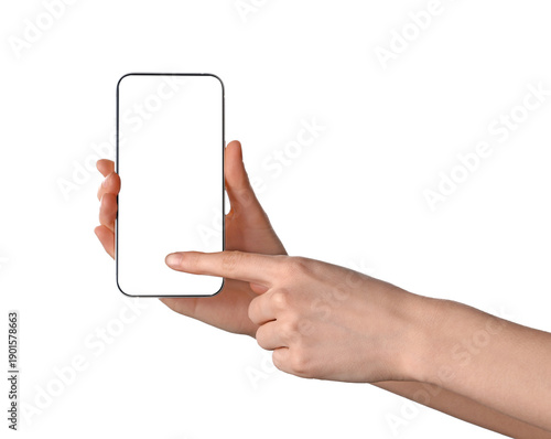 Female hands with mobile ph...