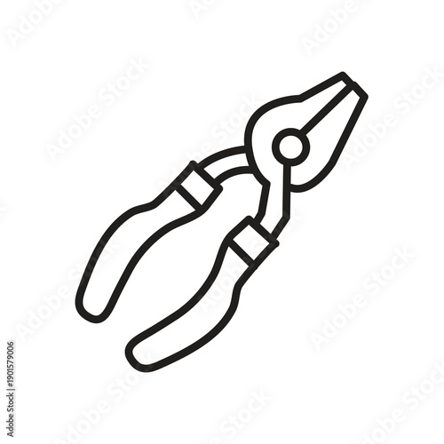 Nipper Vector Icon, Wire Cutter Icon, Cutting Pliers Icon illustration for web and app..eps