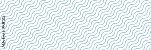 Seamless Wave Pattern, Hand drawn water sea vector background. Wavy beach print, curly grunge paint lines,